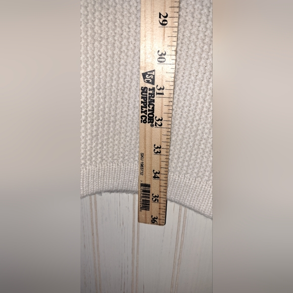 Ladies Boden Cardigan Sweater Pockets Heavy Knit Snap Front Cream Preppy 4 - Picture 10 of 11